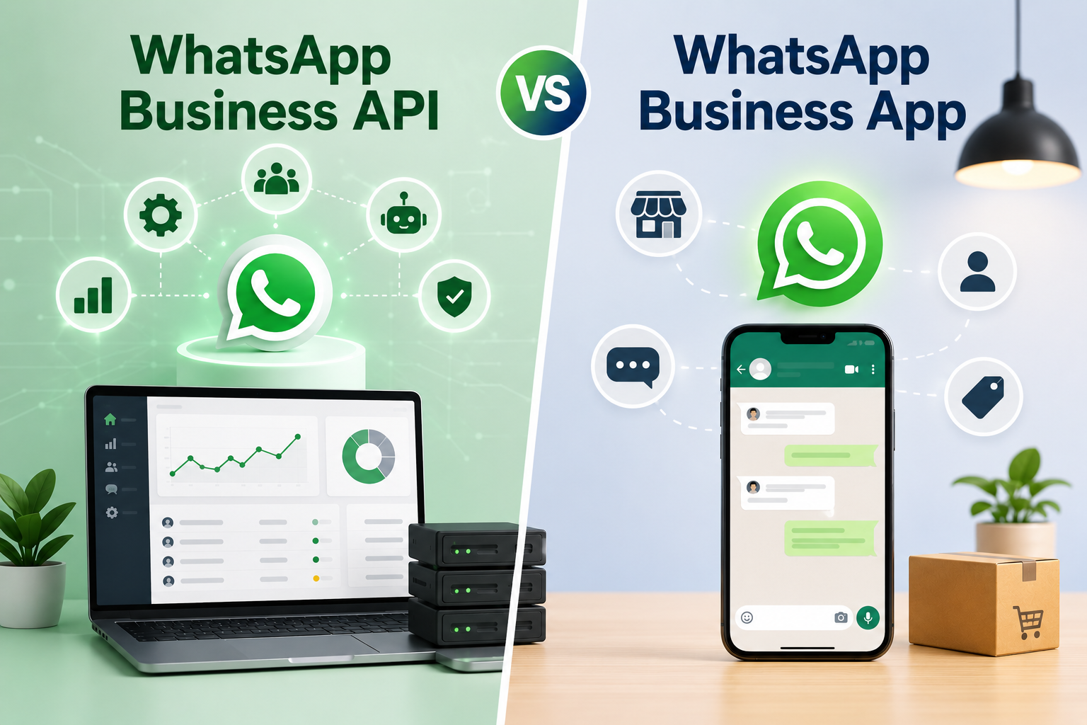 WhatsApp Business API vs WhatsApp Business App